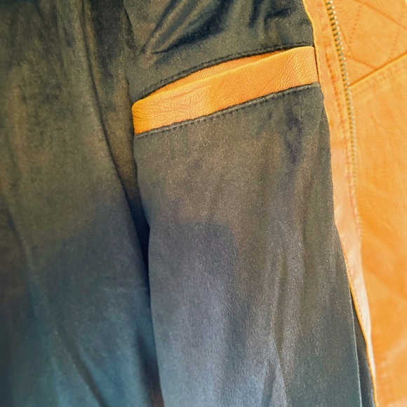 NEW. Men's Leather Motorbike Jacket With Muti Pockets. Brand new. - Picture 4 of 4